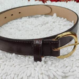 🚨B2G1 HABAND Brown Gold Buckle Leather Belt